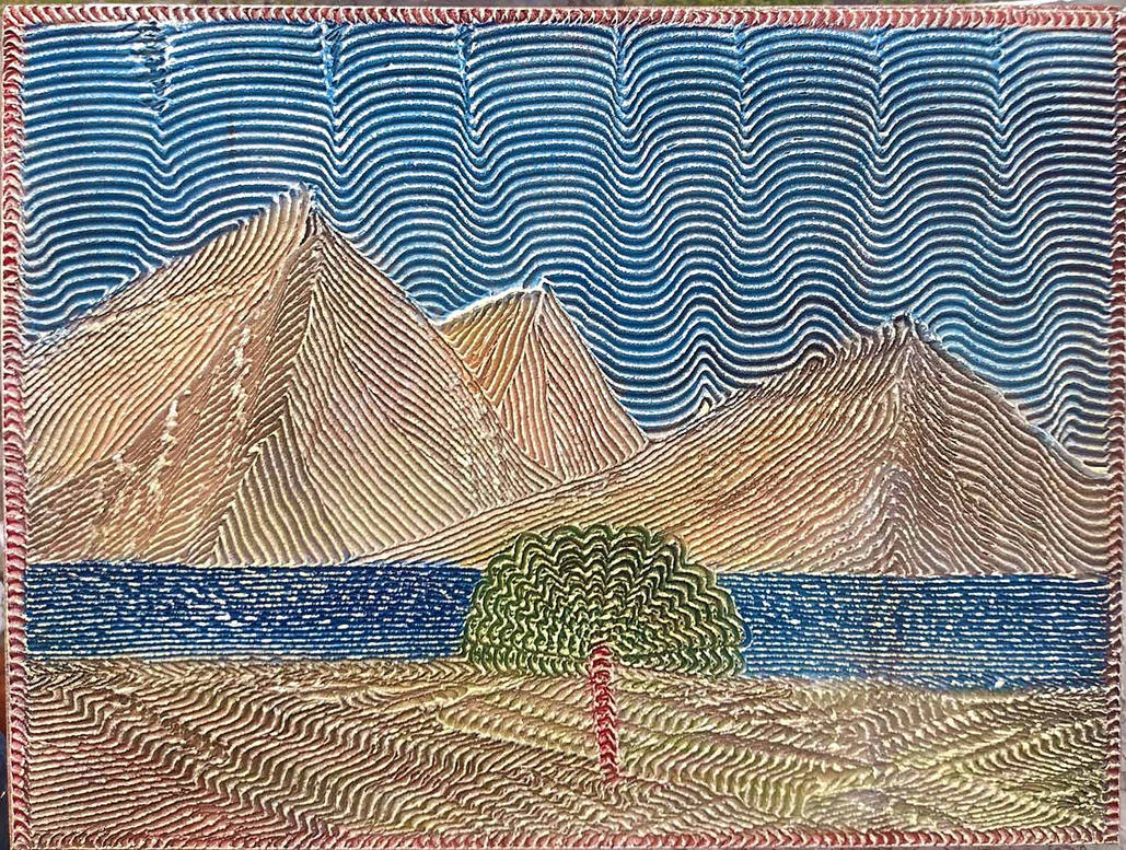 Multidimensional RELIEF Paintings Handmade Art