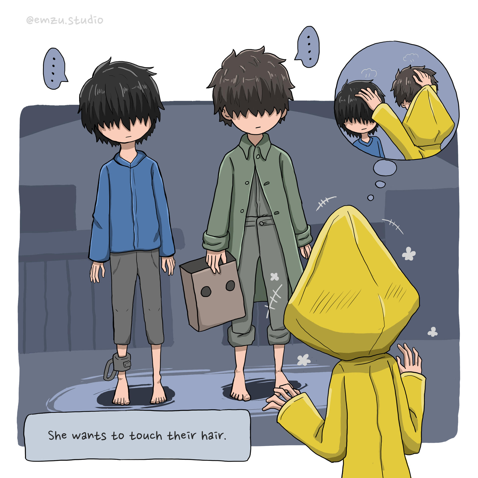 Little Nightmares Comic Hair By Emigonpai On Deviantart