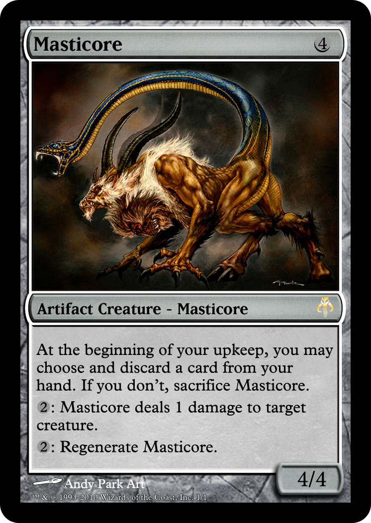 Masticore Alt Art MTG Card