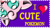 I Love Cute Pokemon Stamp