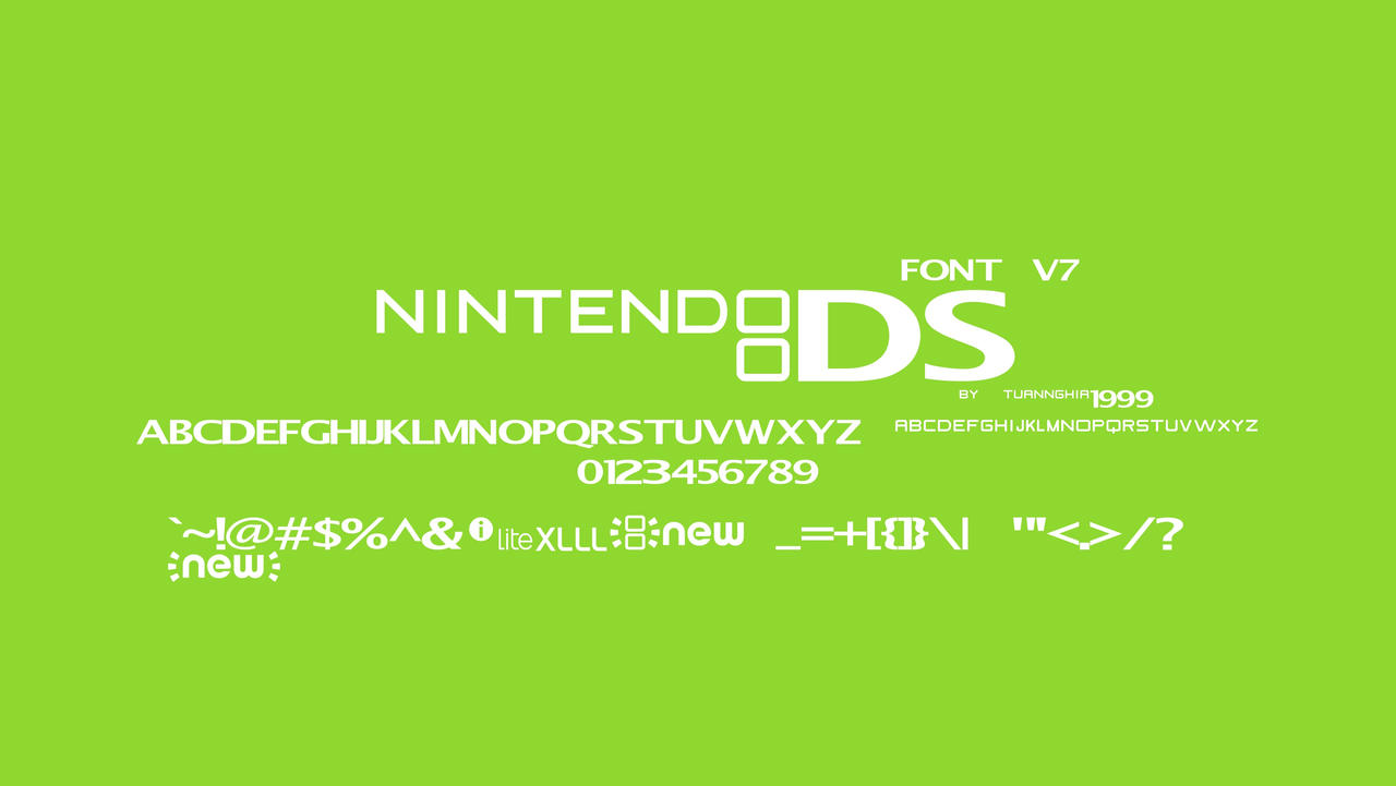 Nintendo DS Font v7 by tuannghia1999 on DeviantArt