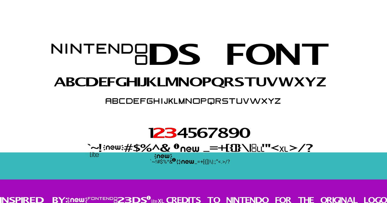 Nintendo DS Font by tuannghia1999 on DeviantArt