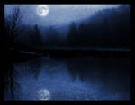 A Moon Over a Lake by Jenna-Rose