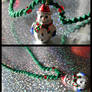 Holiday Snowman Choker 1