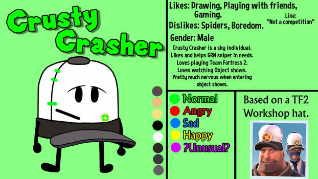 Crusty Crasher Object OC (WIP?)