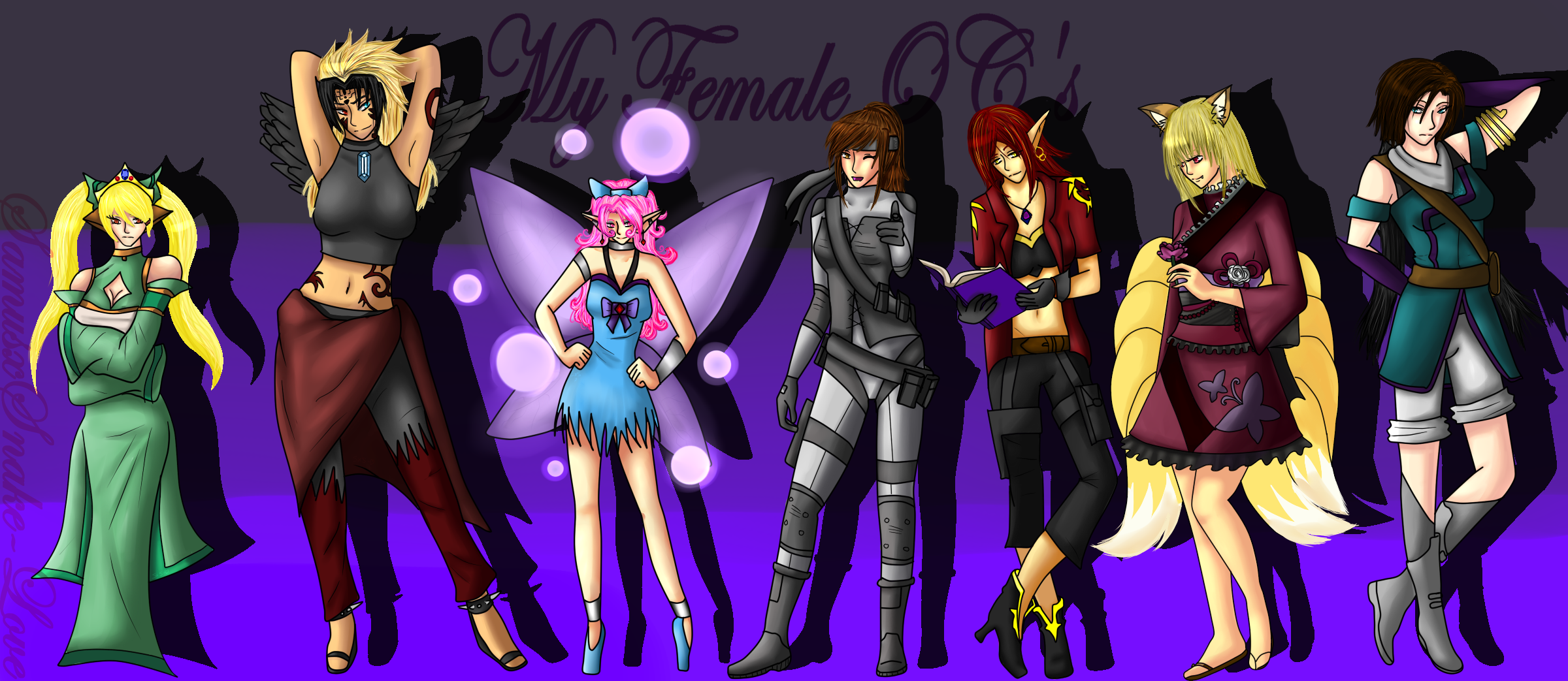 Computer Oc Female My Female OC's by SweetSnake3 on DeviantArt