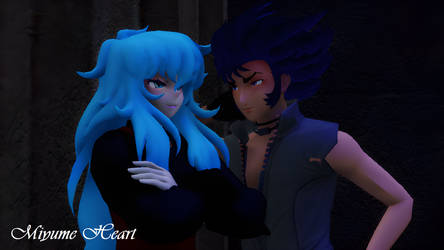 MMD Death MaskxAphrodite Flirting