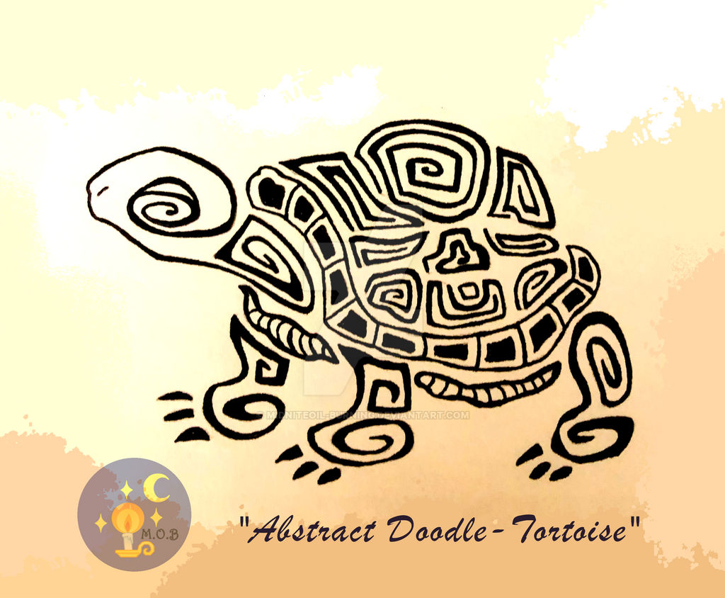 Abstract Doodle- Tortoise