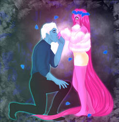 Lore Olympus_Hades and Persephone