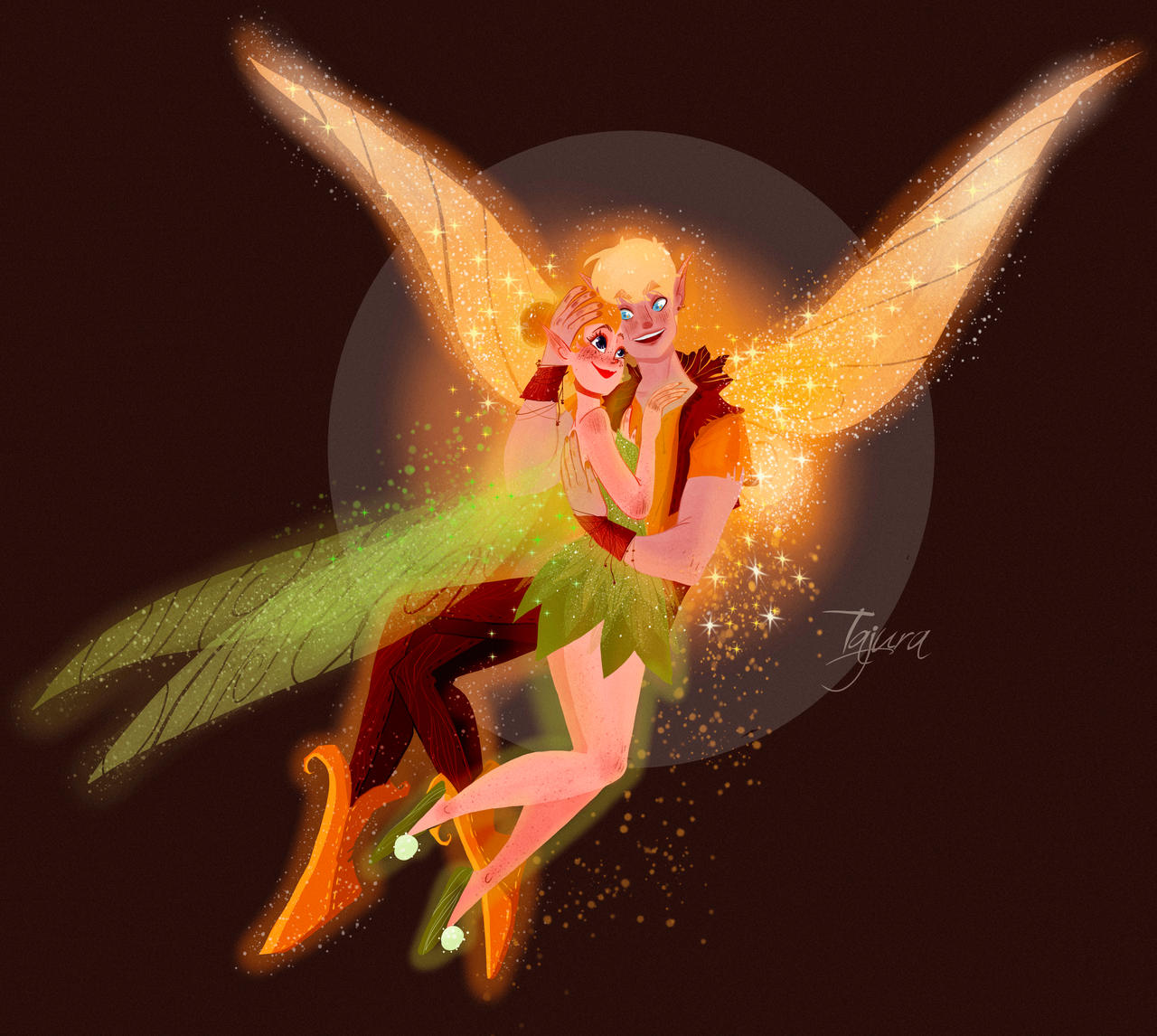 Tinker Bell and Terence by TayuraAnna on DeviantArt