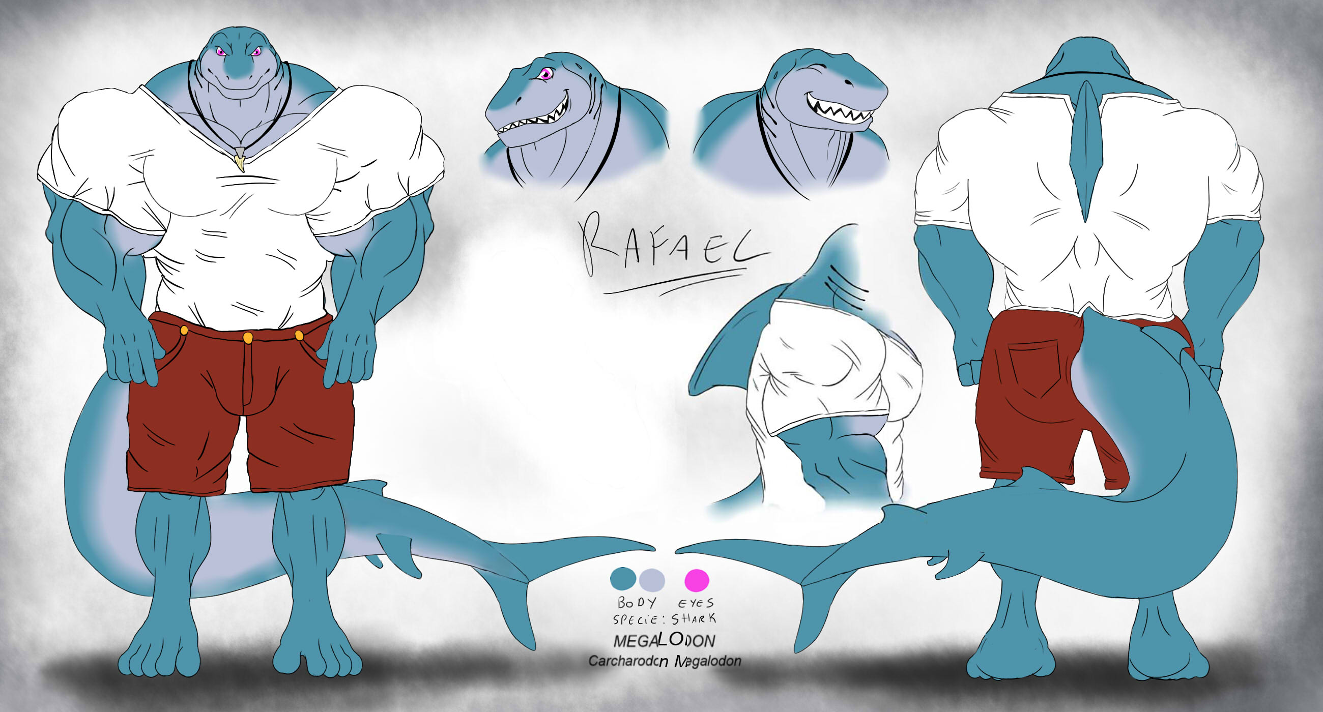 SFW - New OC - Sharksona - Rafael