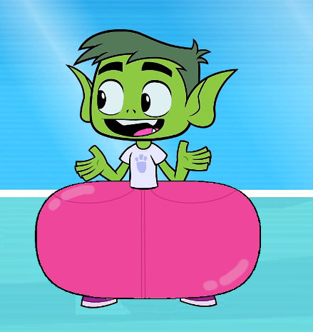 Merboy Inflatcion Beast Boy's Inflatable Pants in outfits of TWU! by gugu0604 on DeviantArt