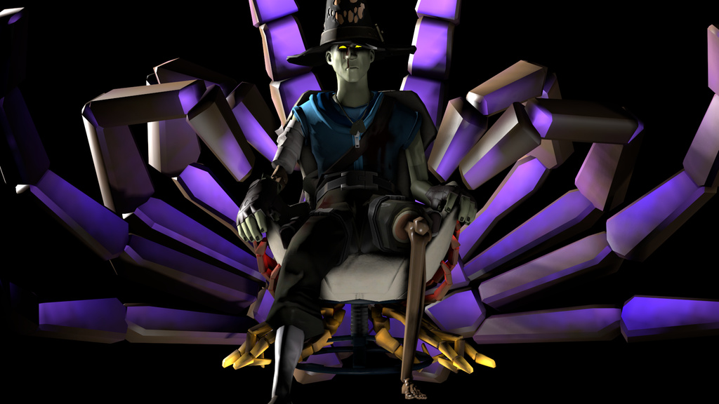 Summoner in his throne