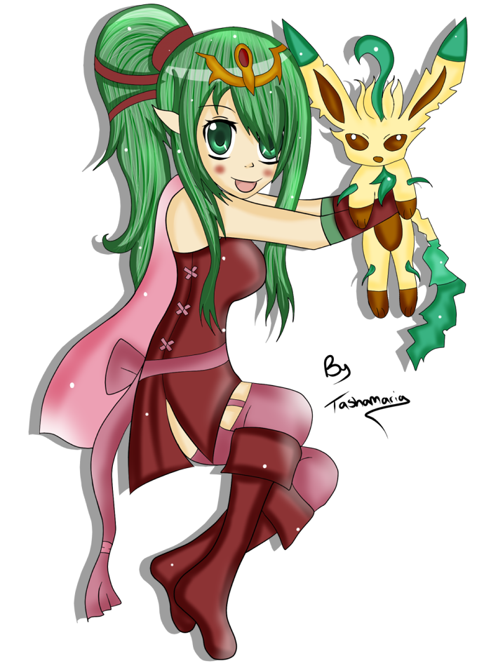 Tiki Leafeon Crossover