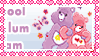 [f2u] best friend and love a lot bear stamp by FearlessMist