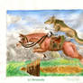 Link riding Epona