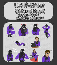 Wolf Spider Sticker Pack