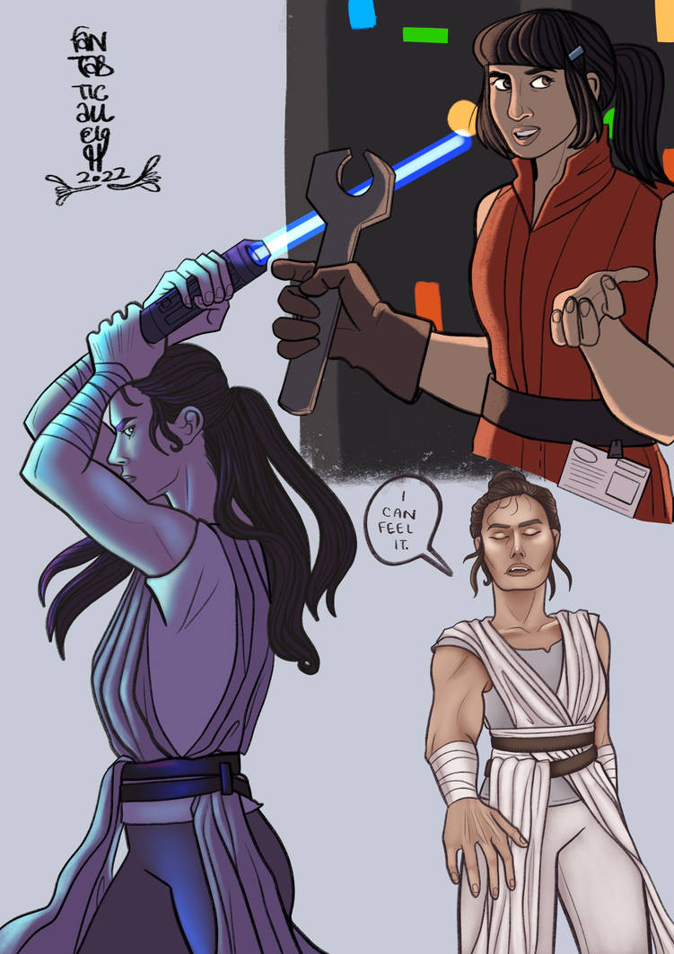 Rey and Rose sketches by fantasticalleigh on DeviantArt