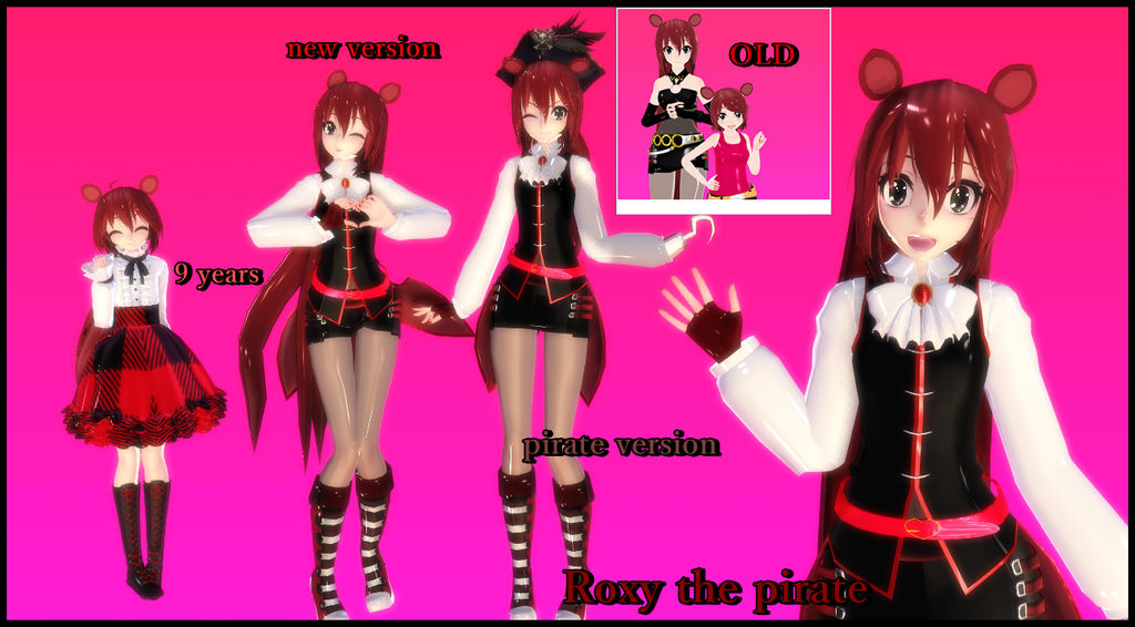 Roxy the pirate(update) by DannaCHANkawaiiFNAF on DeviantArt