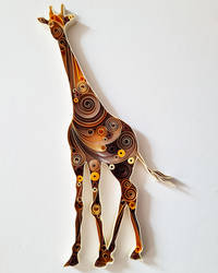 Giraffe Quilling Art