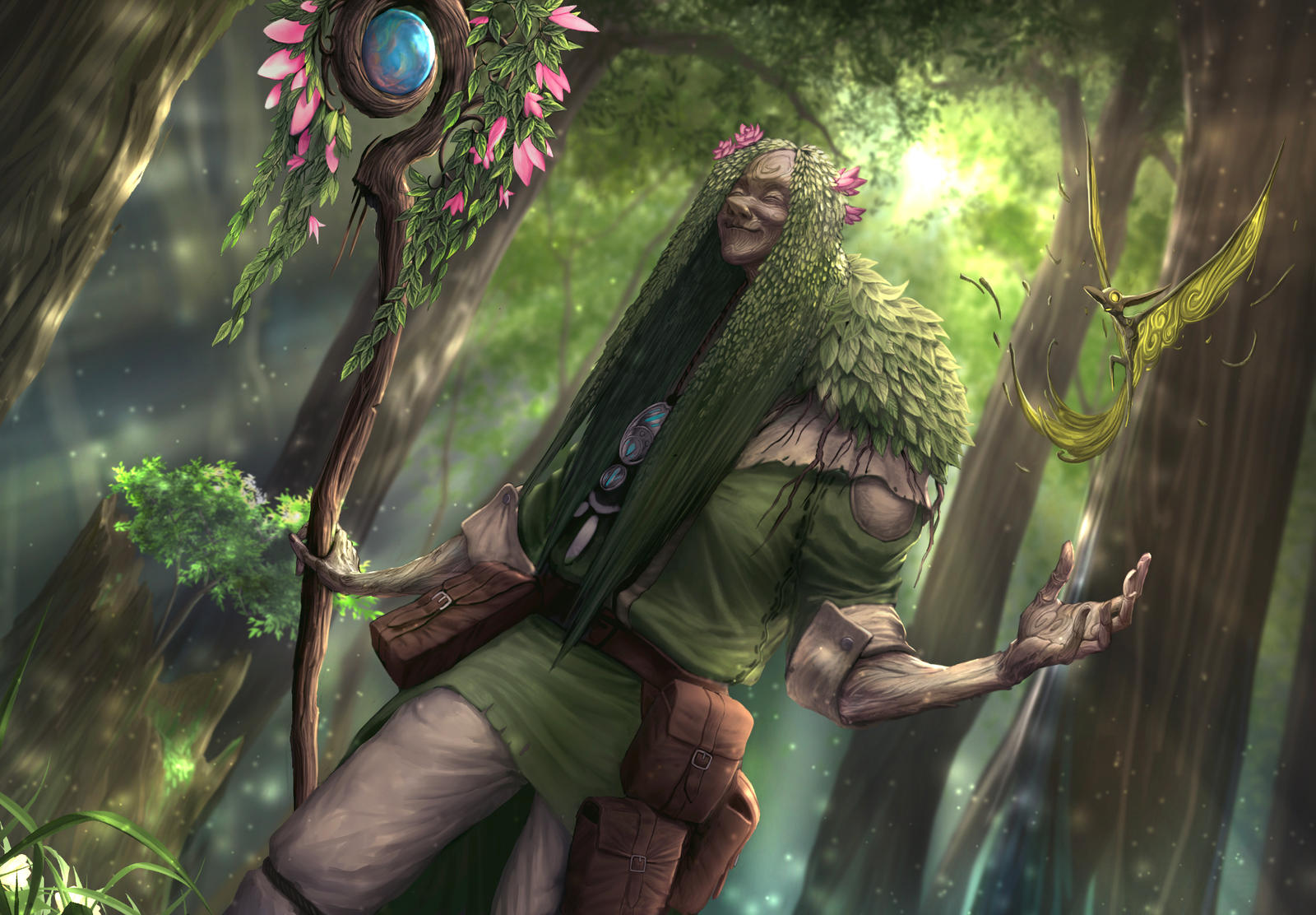 Erued Tree Comission: Tree druid by MPercival on DeviantArt