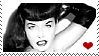 Bettie Page Stamp 6 by karastamps