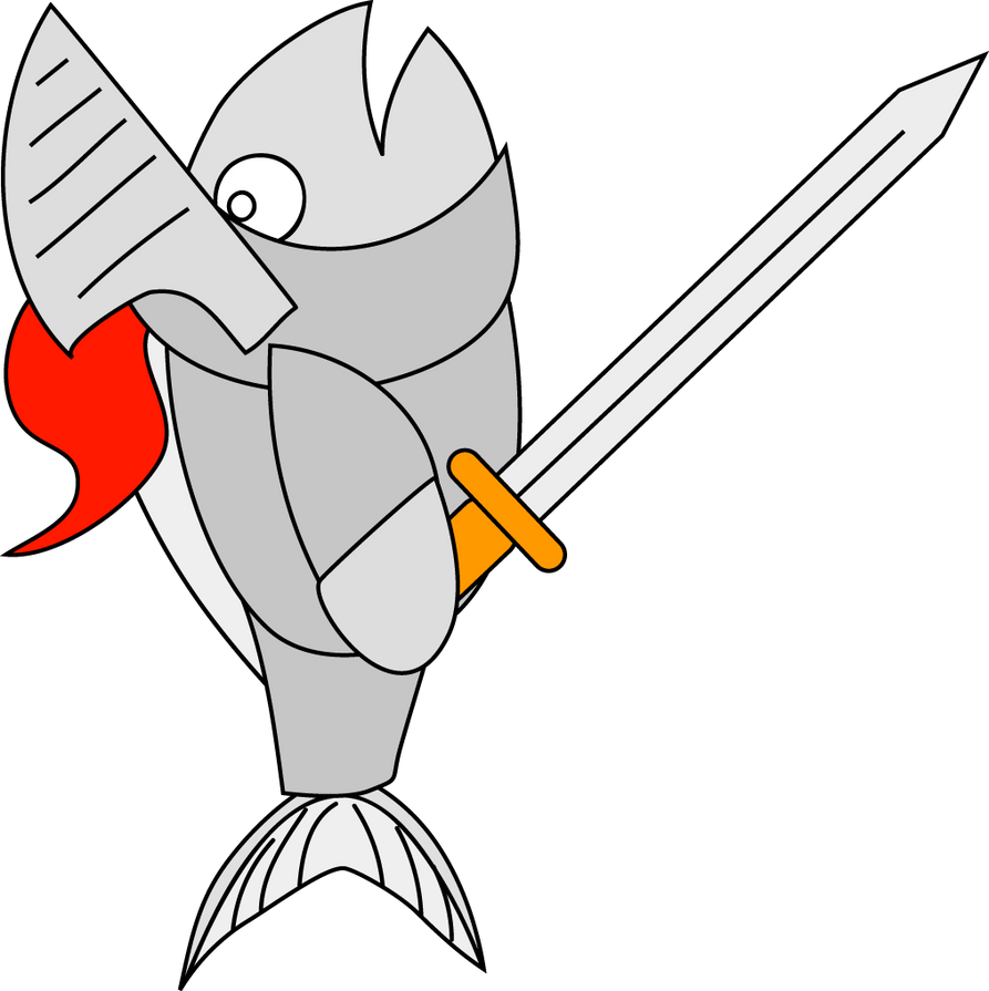 Knight Fish by belugatoons on DeviantArt