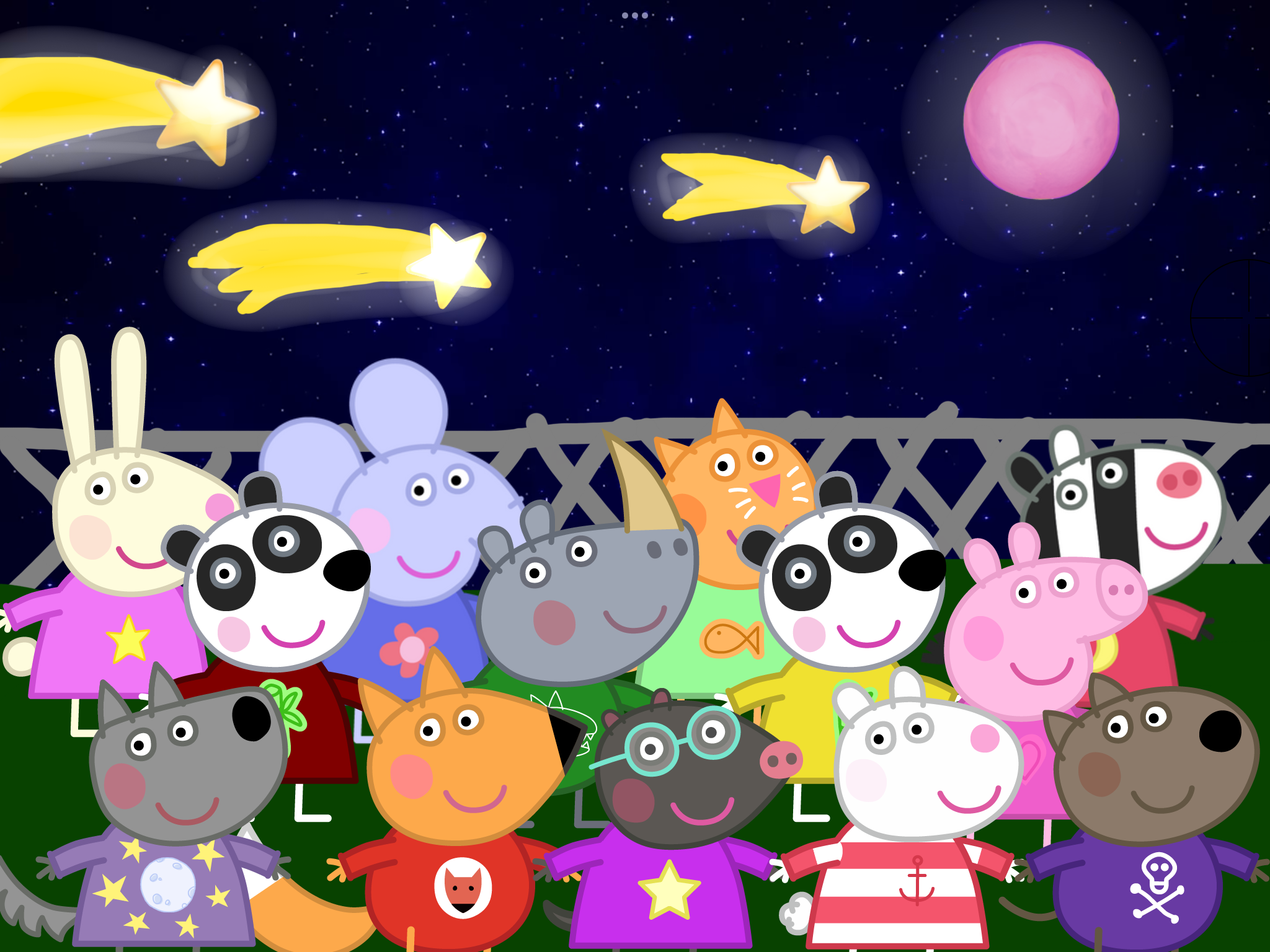 Peppa Pig And Friends Watching The Shooting Stars By Superwheelz2004 On peppa-pig-and-friends-watching-the-shooting-stars-by-superwheelz2004-on