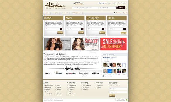 All Sales home page design ver 1