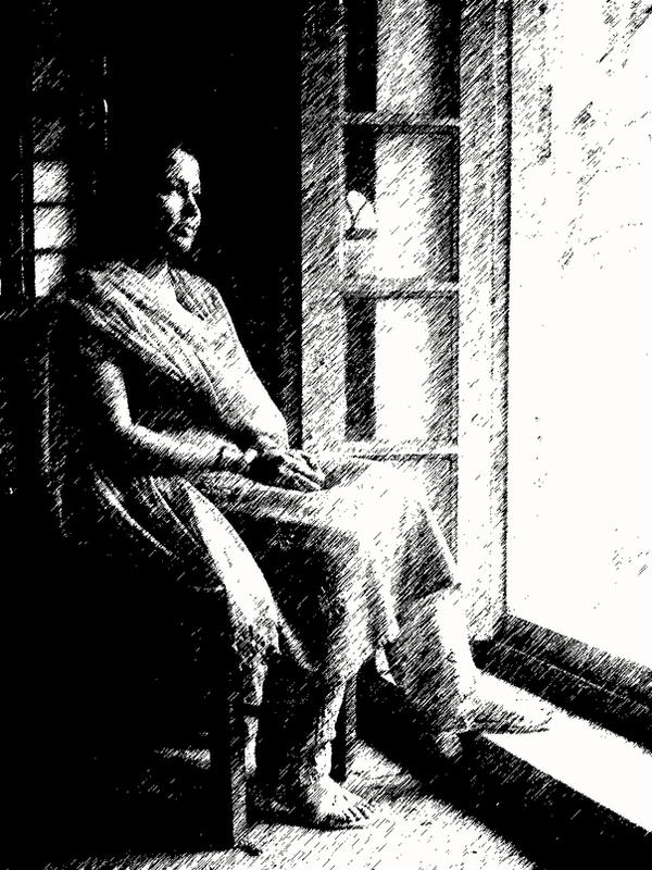 A woman by the window by devilsworkshop on DeviantArt