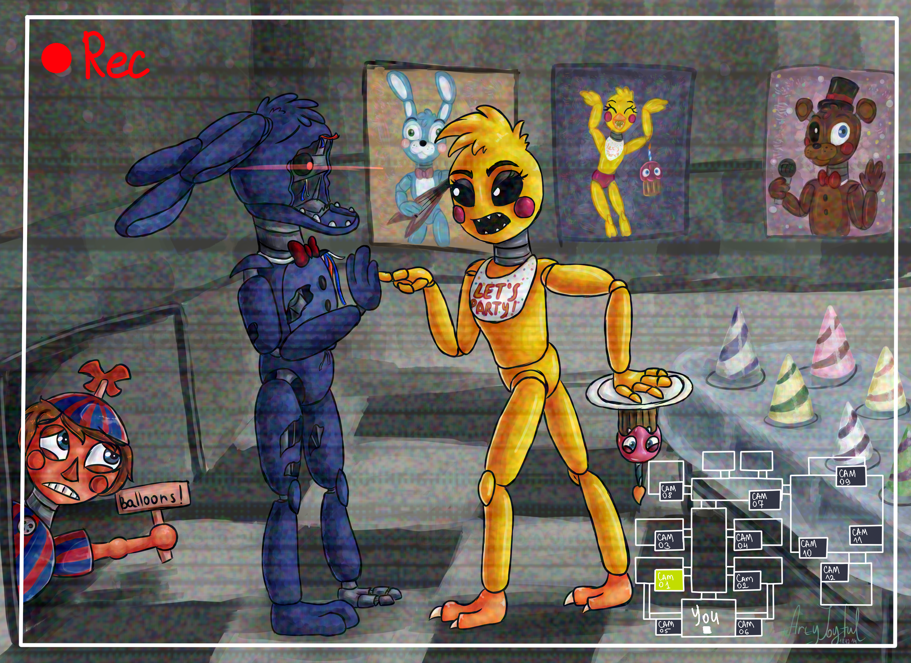 Bonnie and Toy Chica