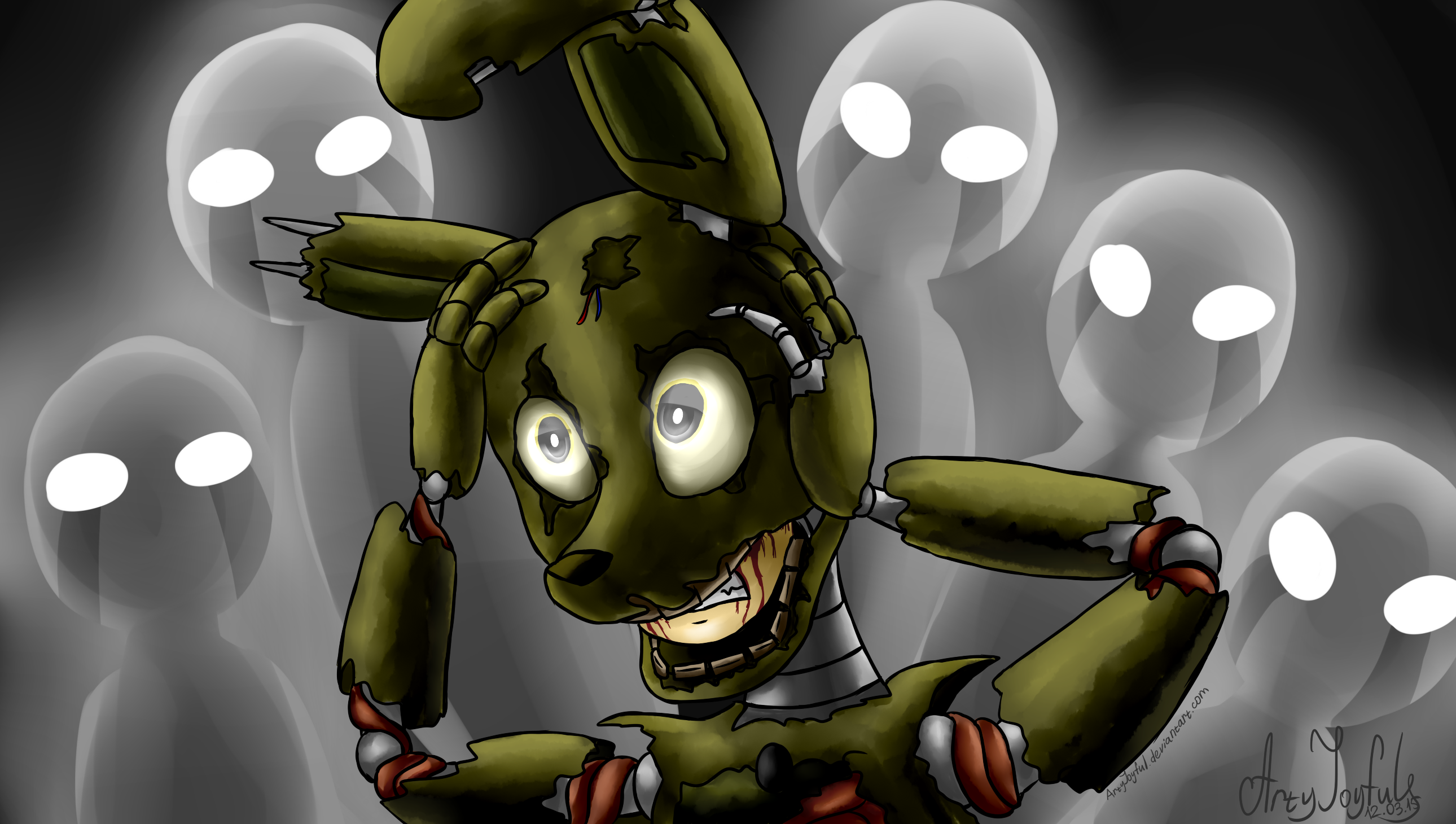 Trapped (remake) (Five Nights at Freddy's 3) by ArtyJoyful on