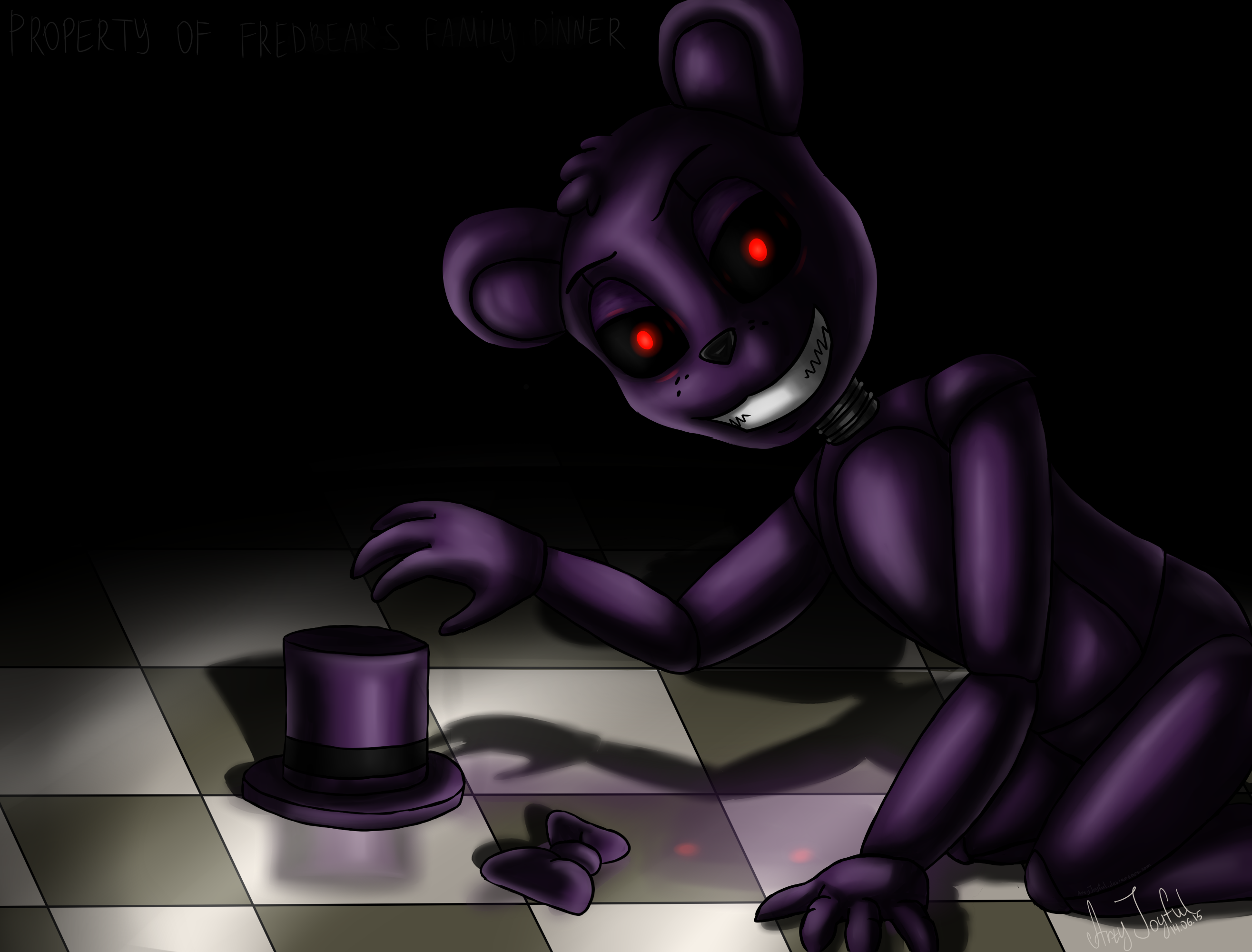 Nightmare Fredbear (five Nights at Freddy's 4) by ArtyJoyful on DeviantArt