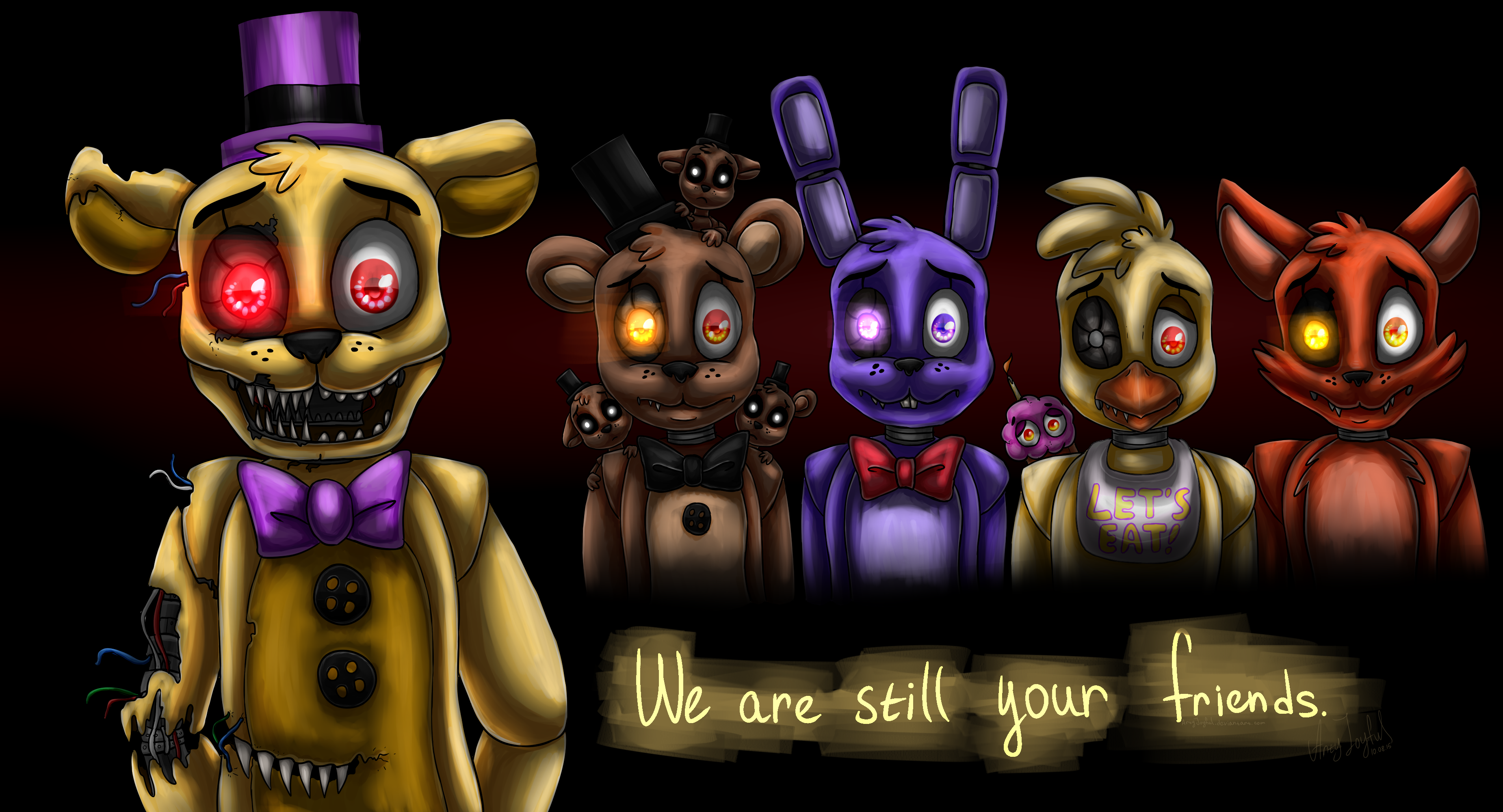 Nightmare Freddy (Five Nights at Freddy's 4) by ArtyJoyful on DeviantArt