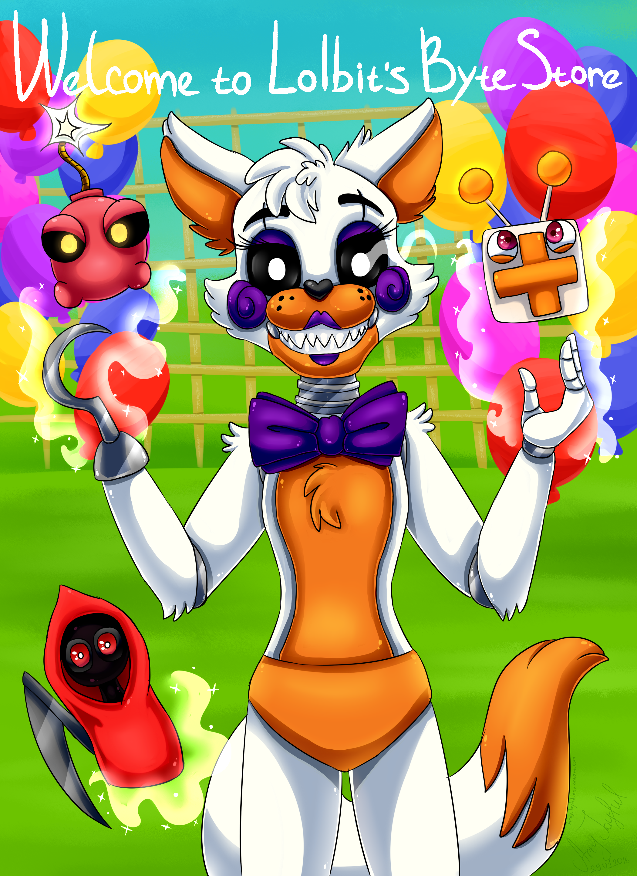 Lolbit (FNaF World) by ArtyJoyful on DeviantArt