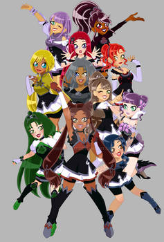 Lolirock OC Group (dark)