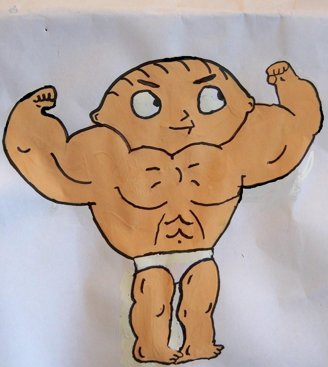 cartoon characters on steroids