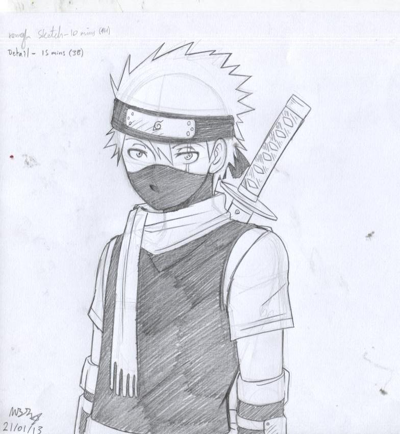 Young Kakashi Sketch By Abd Illustrates On Deviantart
