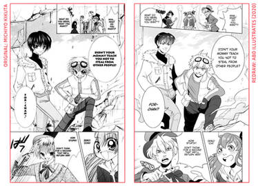 Manga Redraw: Mamotte Lollipop [Side-by-Side]