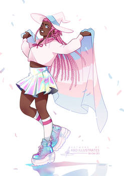 Trans Pride Babey!! [SPEEDPAINT]