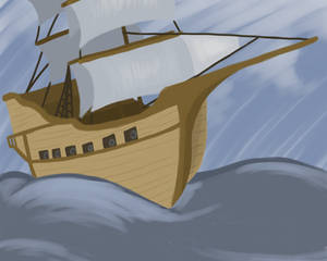 Paint practice pirate ship