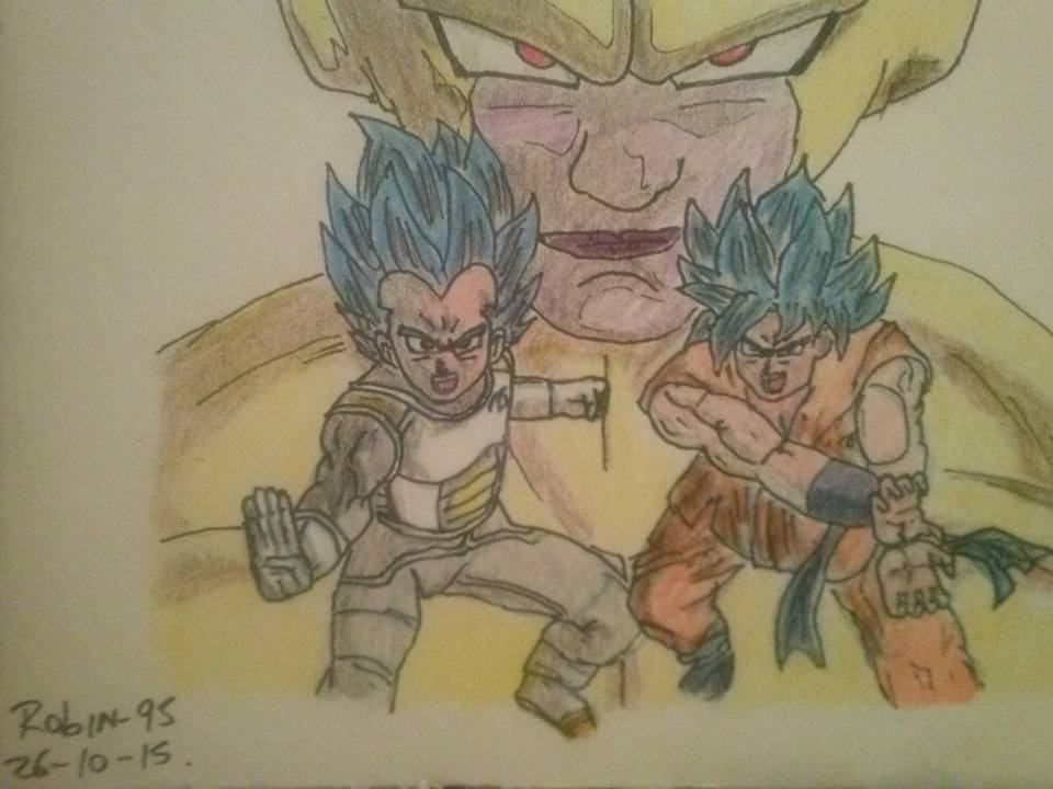 Dibujo de goku y vegeta vs freezer by SeindonArt on DeviantArt