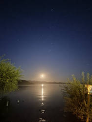 Moon over the lake by maxiaringoli