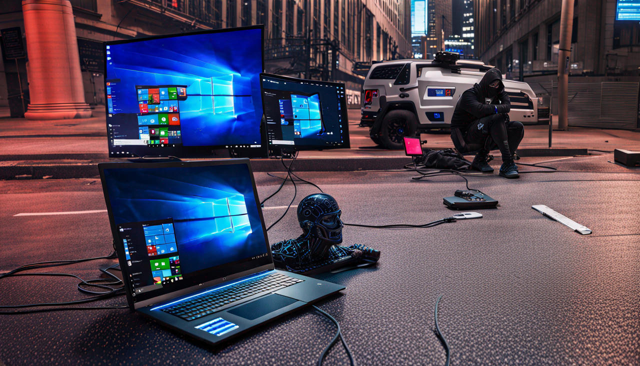 Windows10hacker protest cyberpunk save win10 compu by ...
