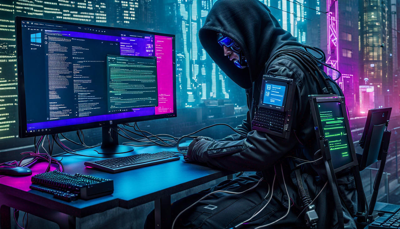 Windows10hacker protest cyberpunk save win10 compu by ...