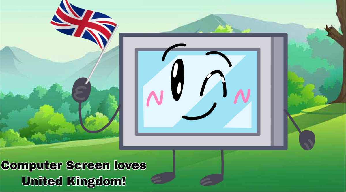 Computerkin Flag Computer Screen Holds a United Kingdom Flag by KatieRaeBush on DeviantArt