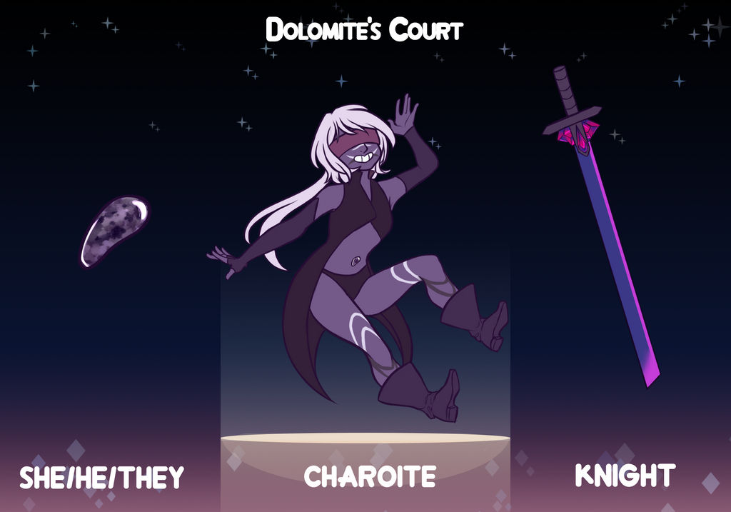 Dolomite's Court: Charoite