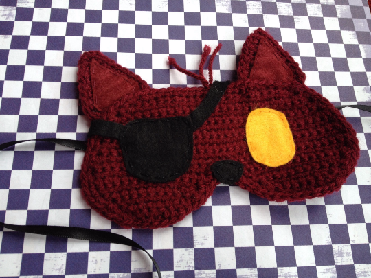 Crochet Foxy sleep mask