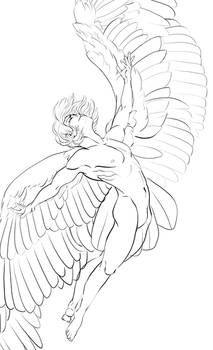 Icarus Lineart