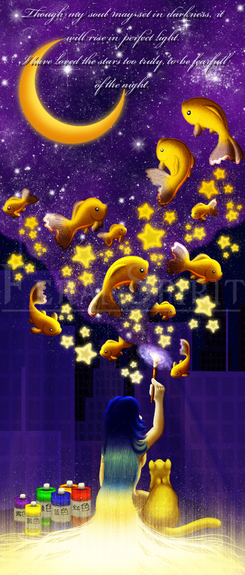 Paint the Stars by CurlyTailedCat on DeviantArt